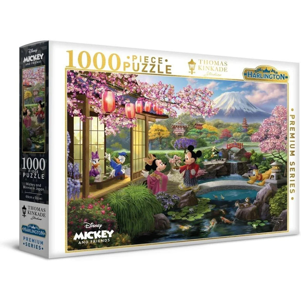 Harlington Thomas Kinkade Puzzle Disney Mickey and Minnie in Japan 1000 Piece Puzzle