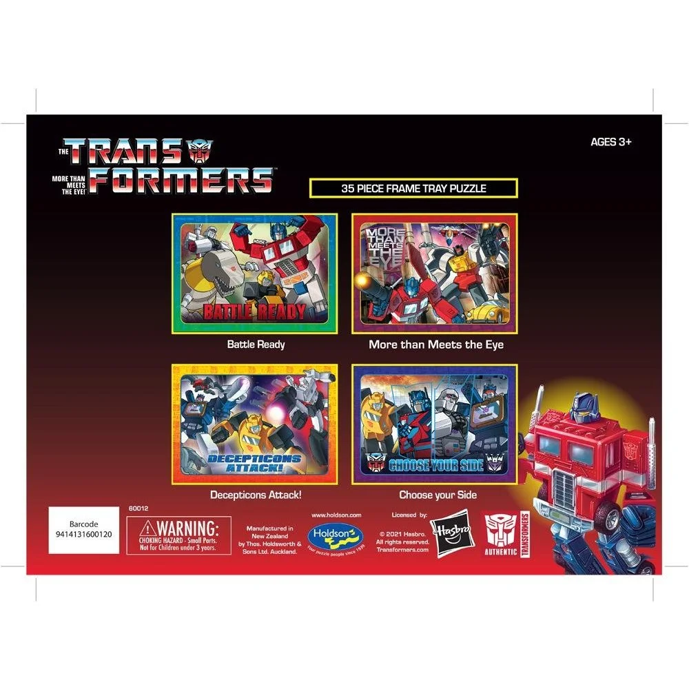 Transformers 35 piece frame tray puzzle