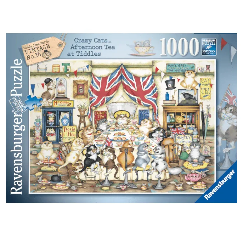 Ravensburger-1000-Piece-Puzzle-Crazy-Cats-Afternoon-Tea-At-Tiddles.webp