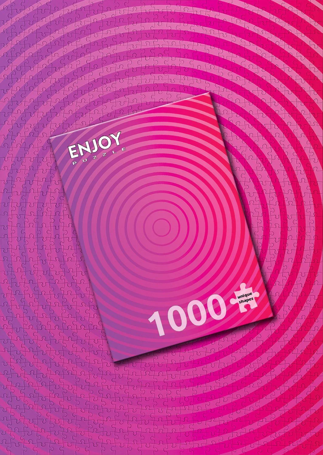 Enjoy Circle Gradient Number One Puzzle 1000 piece