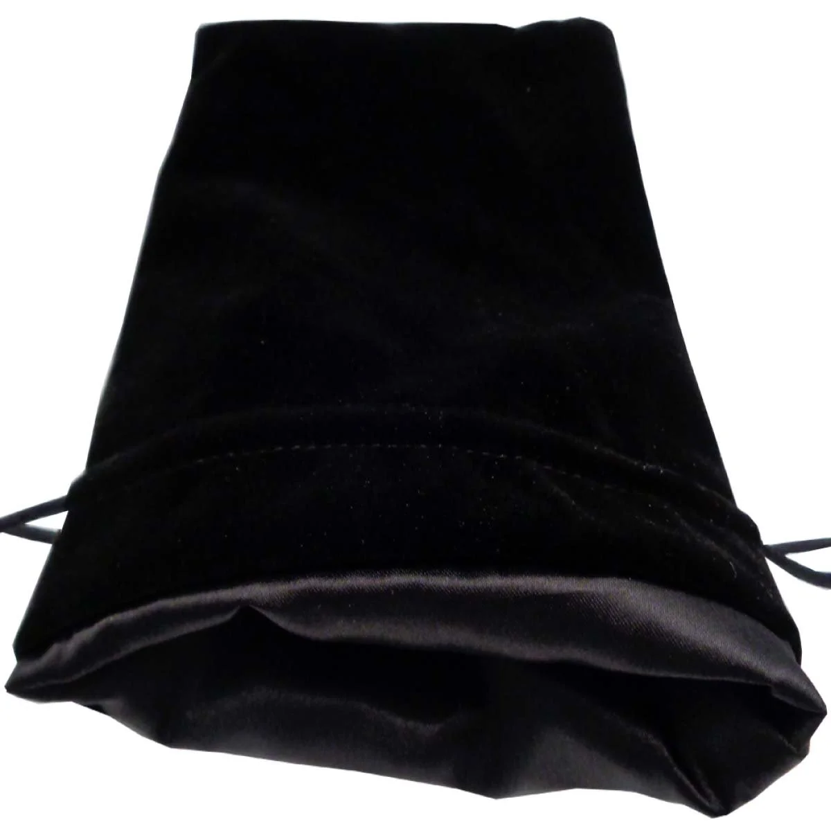 MDG 8003 - Dice Bag 6″x8″ Large Black Velvet with Black Satin