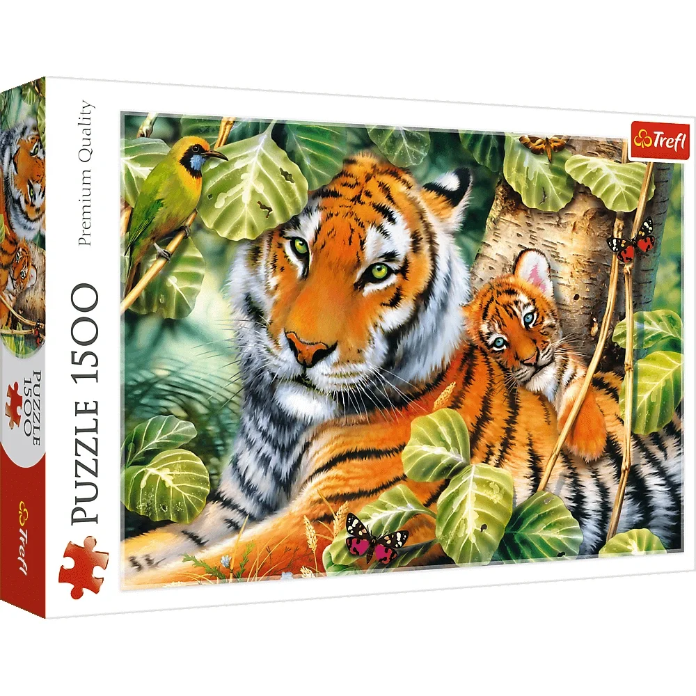 Trefl 1500 Piece Puzzle - Two Tigers