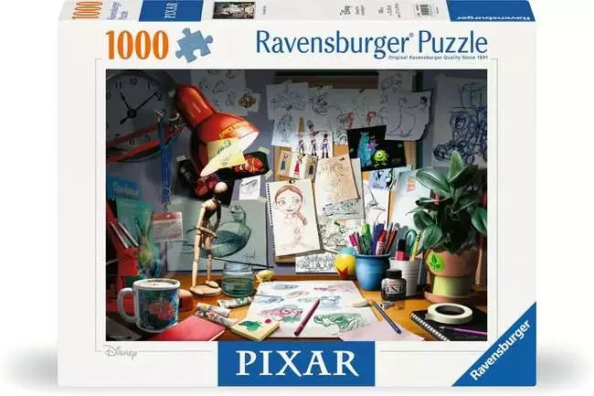 Ravensburger - Disney Pixar the Artists Desk Puzzle 1000 pieces