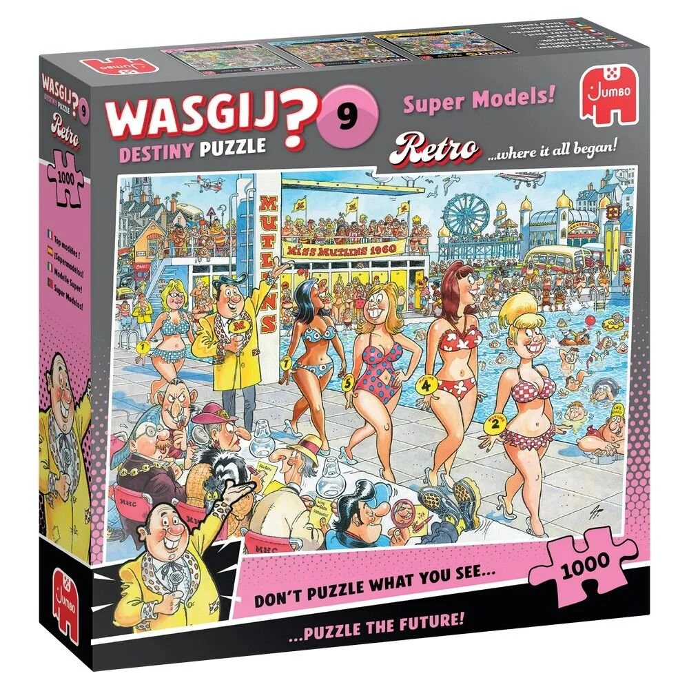 Wasgij Retro Destiny 9 1000 Piece Puzzle - Super Models!