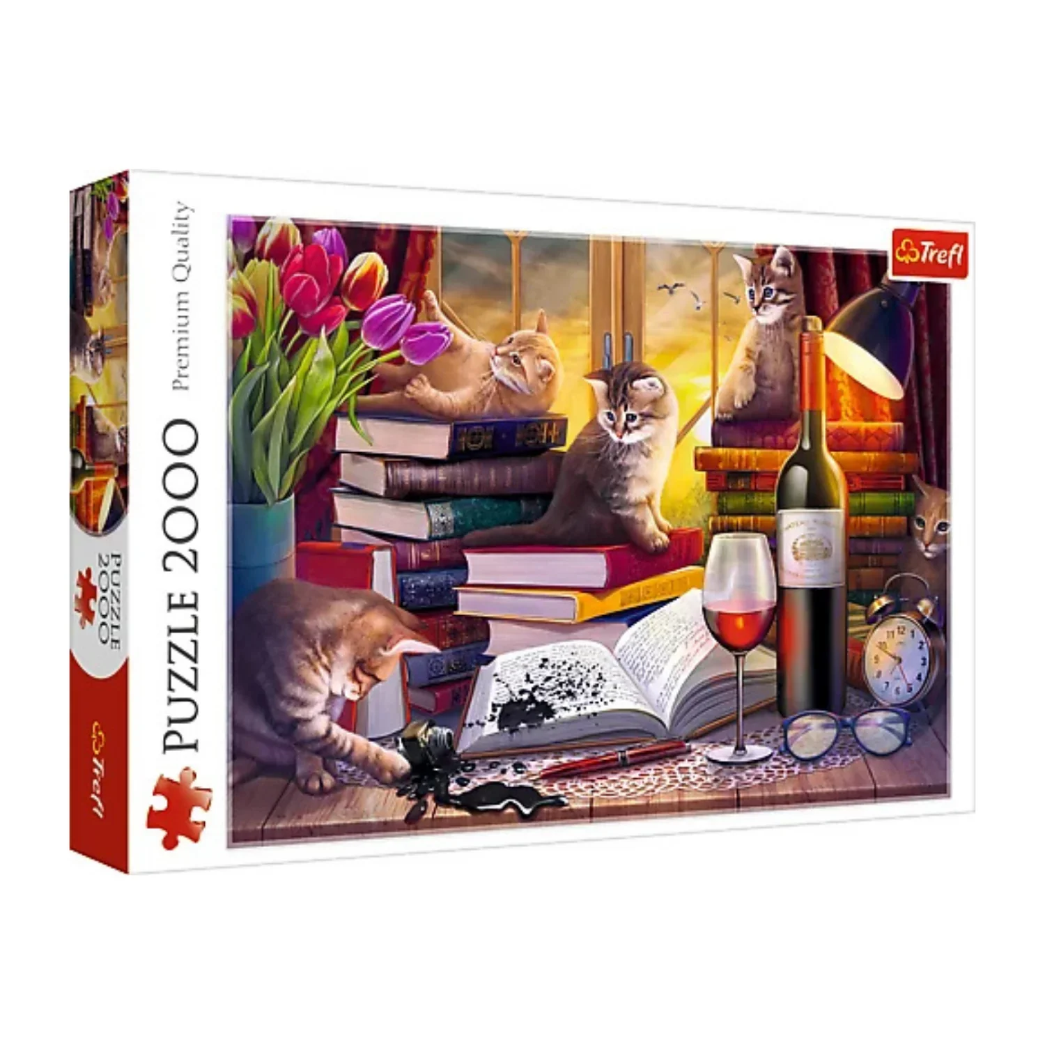 Trefl 2000 Puzzle - Cat's evening