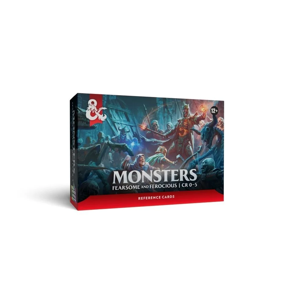 PREORDER - D&D Dungeons & Dragons Reference Cards Monsters Fearsome and Ferocious CR 0-5