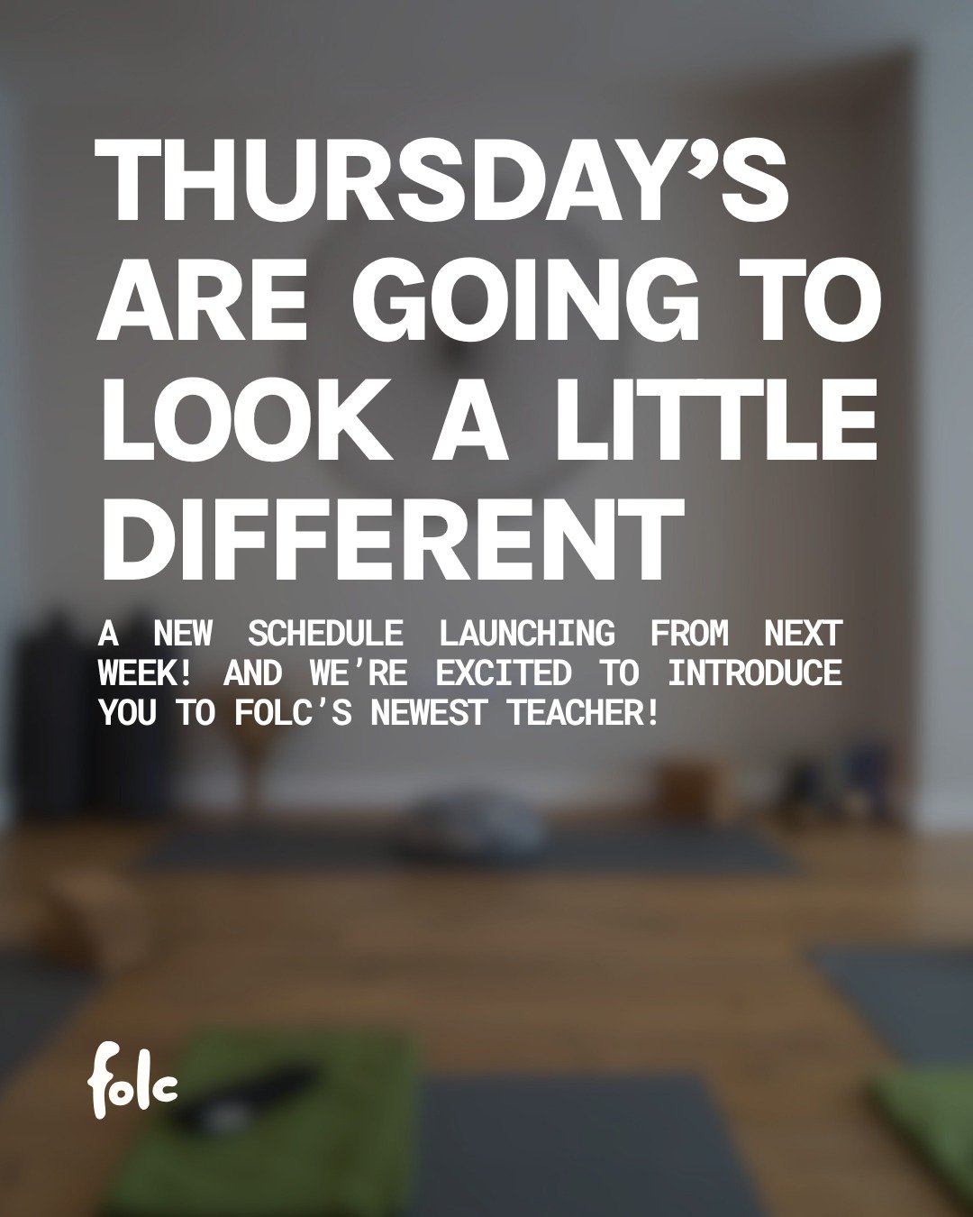 🗓️ New Classes Coming to Folc!

We've been working hard to build out our summer timetable and expand the range and diversity of classes we offer. 

And we're thrilled to welcome Sallyann to the team!

Sallyann has been on our wishlist since before w