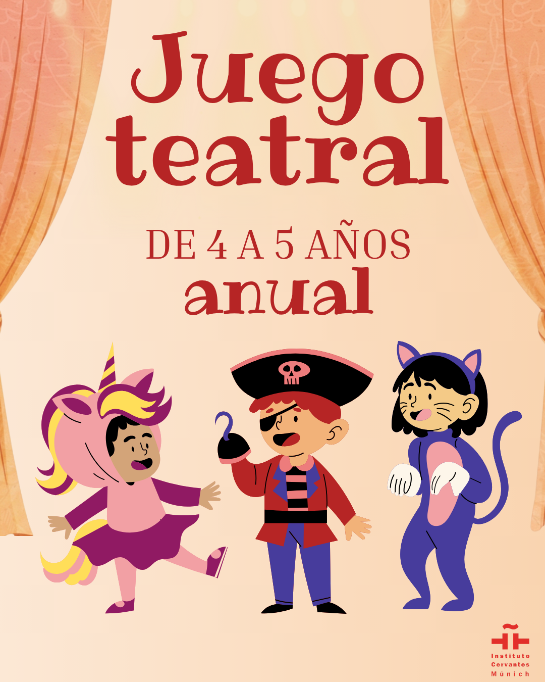 TALLER DE TEATRO Juego teatral para niños/as de 4 a 5 años. (Anual)