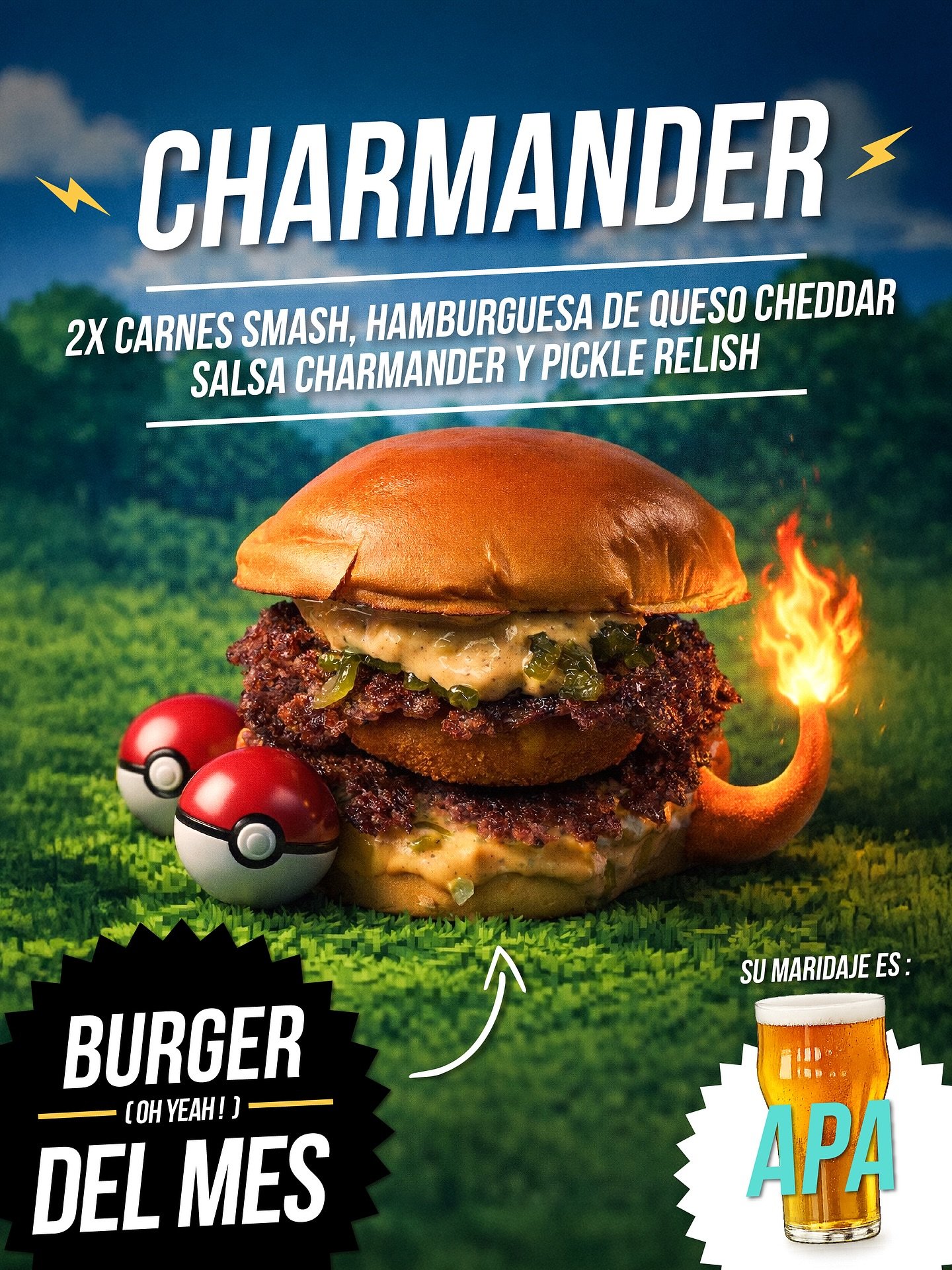 &iexcl;BURGER DEL MES! 🔥👉🏻🔥 #CHARMANDER
Hazte con&hellip; &iexcl;Al menos una!

 #pokemon #yunquefactory #ponferrada #bierzo