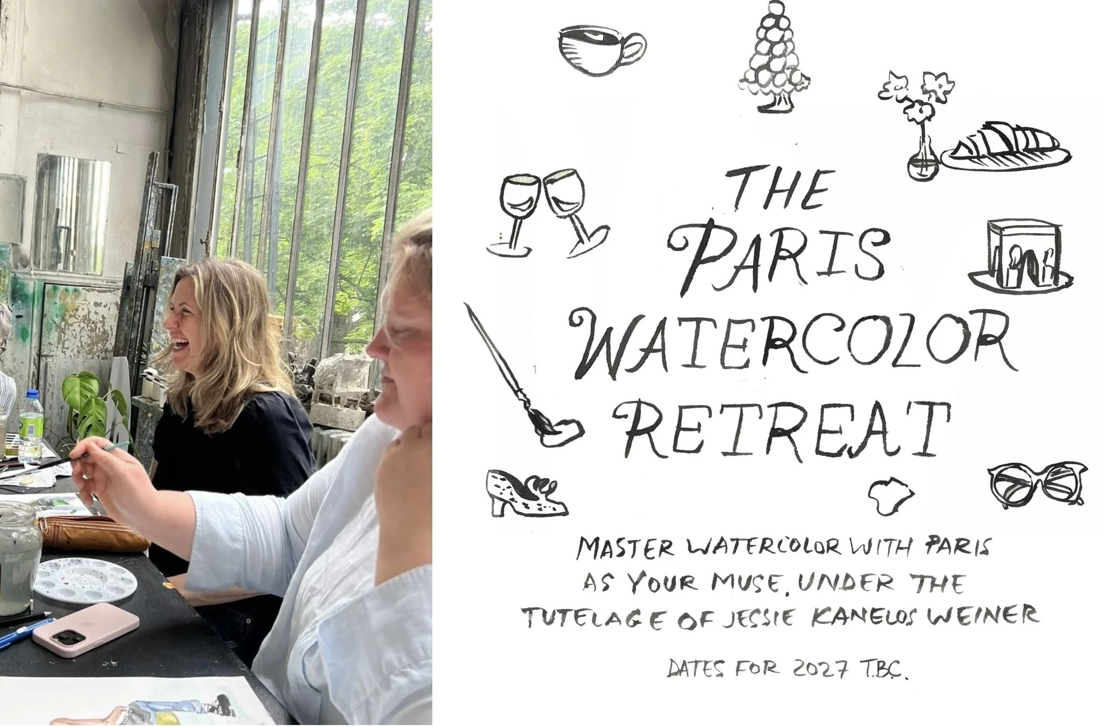 Paris Watercolor Retreat 