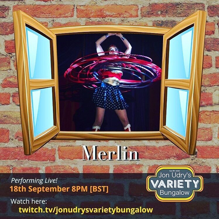Exciting I&rsquo;m performing in an online show next Friday !! Any one can watch from any where in the world !! Woo hoo one benefit to getting on line !! @jonudrysvarietybungalow 
#onlineshow #onlinecabaret #circus #cabaret #circuscabaret #realtime #