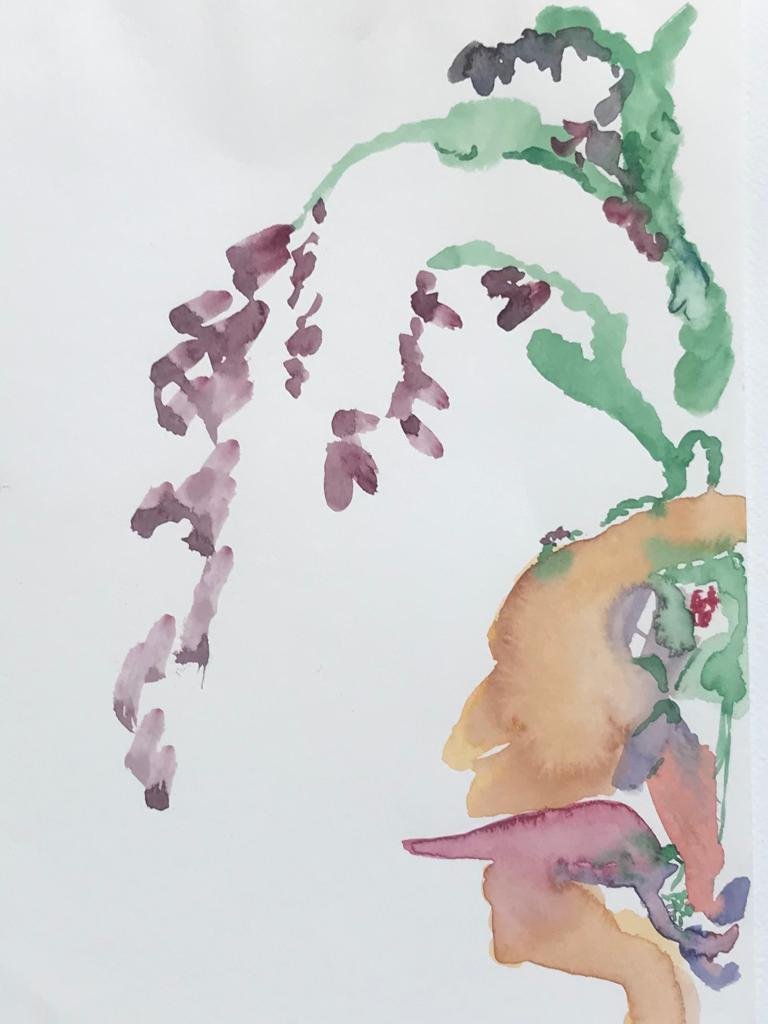 Following the fruit, 2015, watercolour, A4