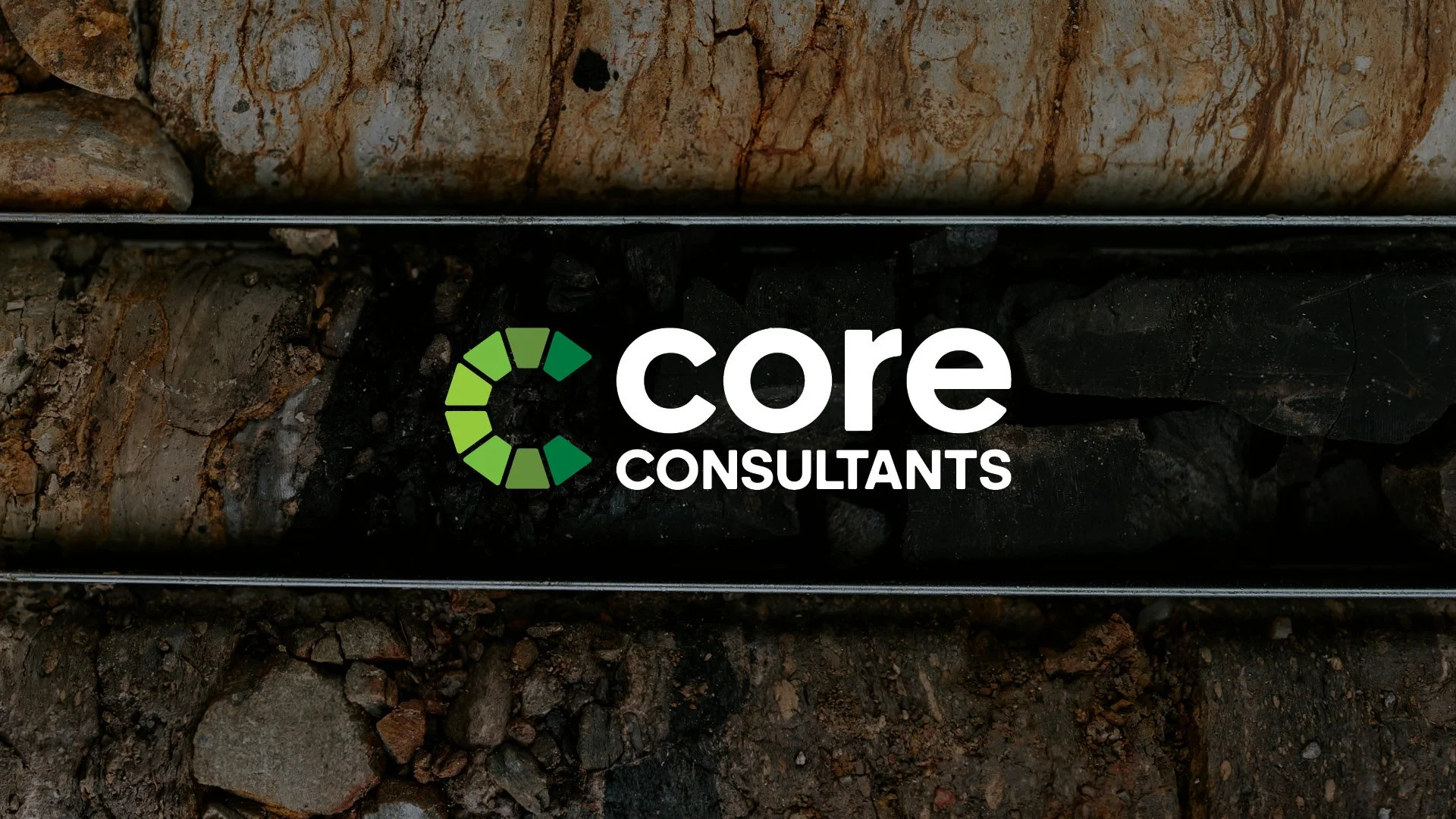 Core Consultants logo with soil test comparison to understand the soil.