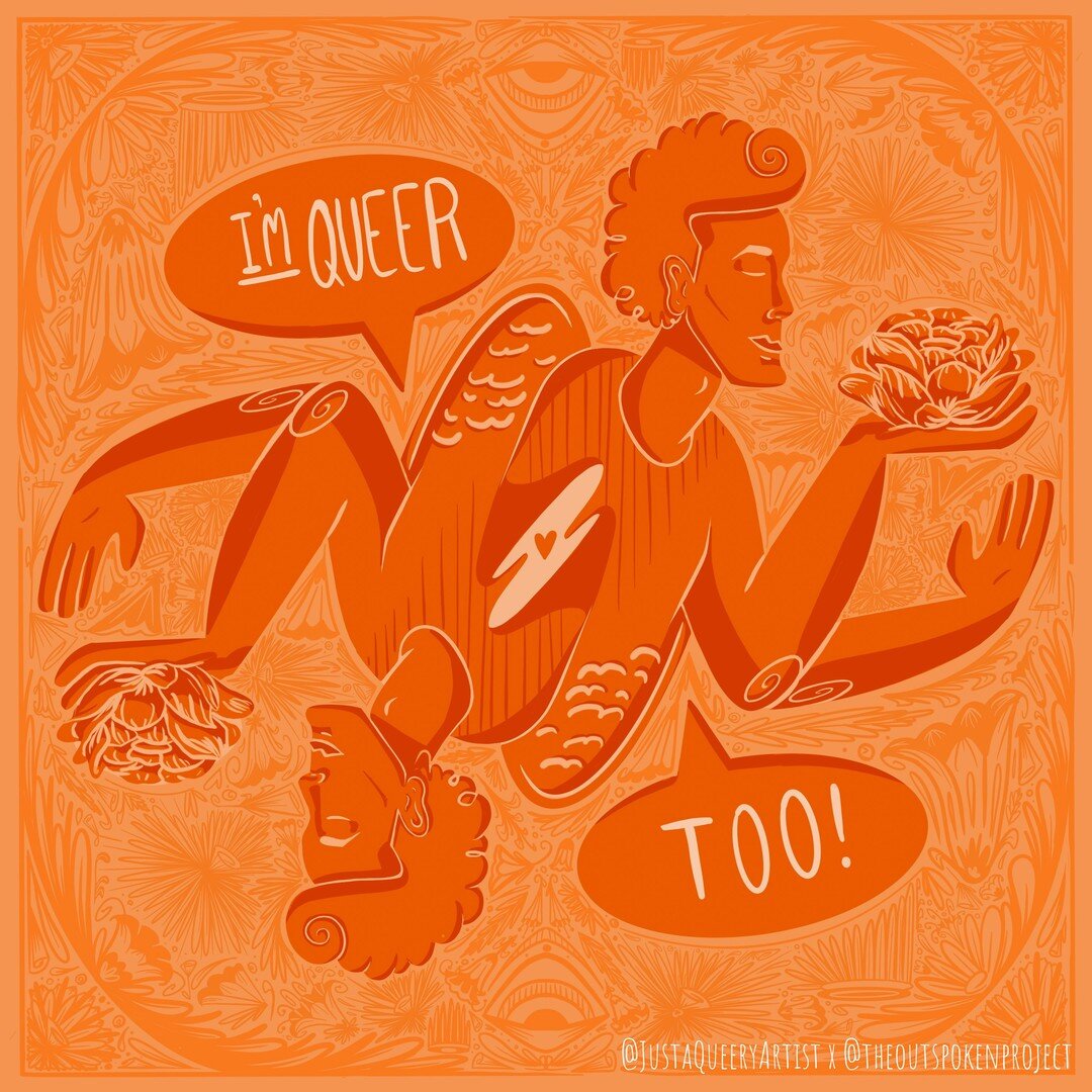 For this #UKLGBTHistoryMonth we have featured another 9 coming out quotes from super talented #queerillustrators 🏳️&zwj;🌈 Please show them some love in the comments section! 

@justaqueery is a qtpoc Los Angeles-based artist who focuses on showing 