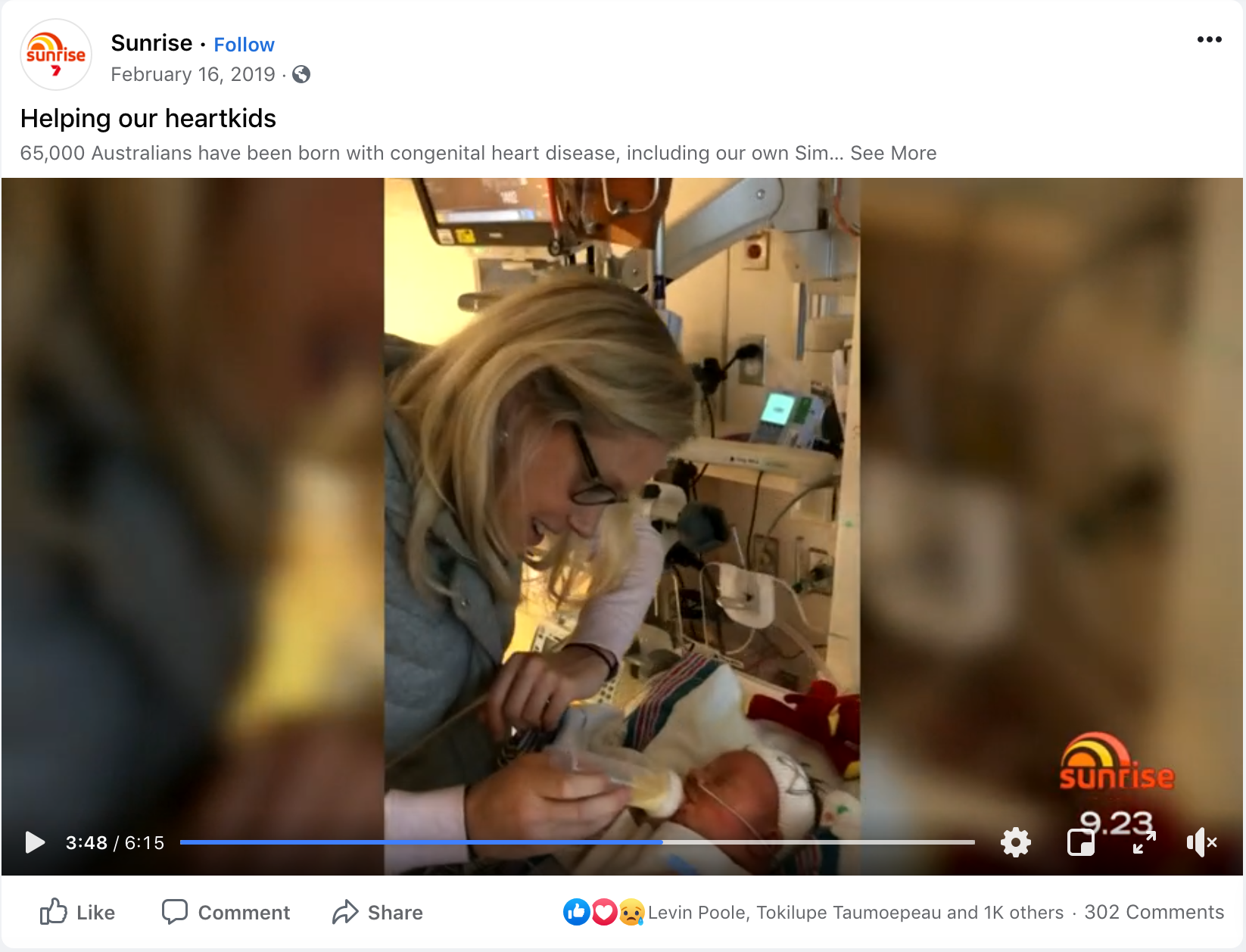 Seb and Matt's story featured on Sunrise7