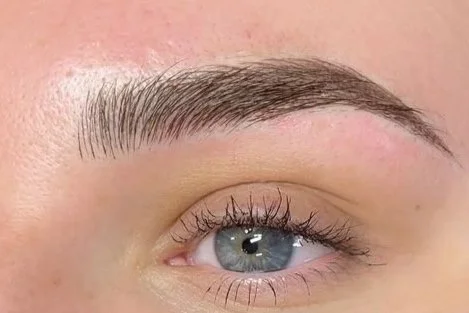Nano brow Natural-hair strokes.  Brow couture Sandy Springs