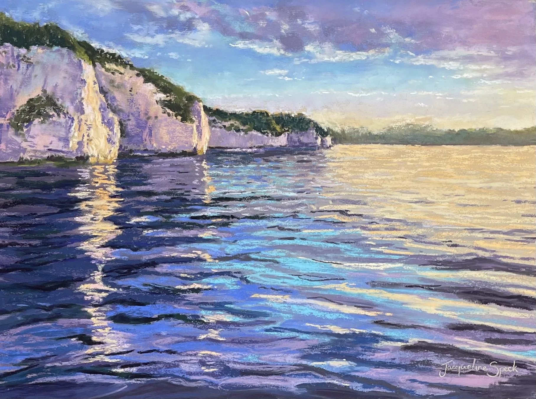 ‘Reflect’ - Pastels on Sanded Paper. Prints available 9 x 12 inches £35 or larger £45