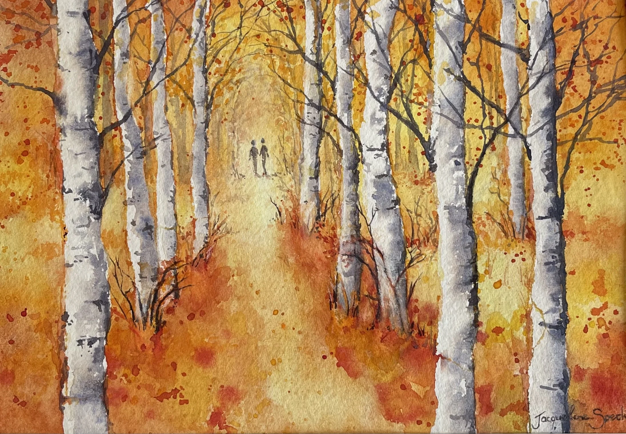 ‘Autumn Stroll’ - Watercolour - SOLD