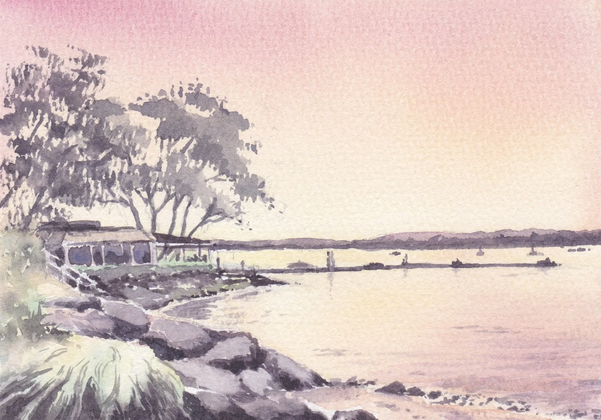 ‘Shell Bay Restaurant’ - Watercolour