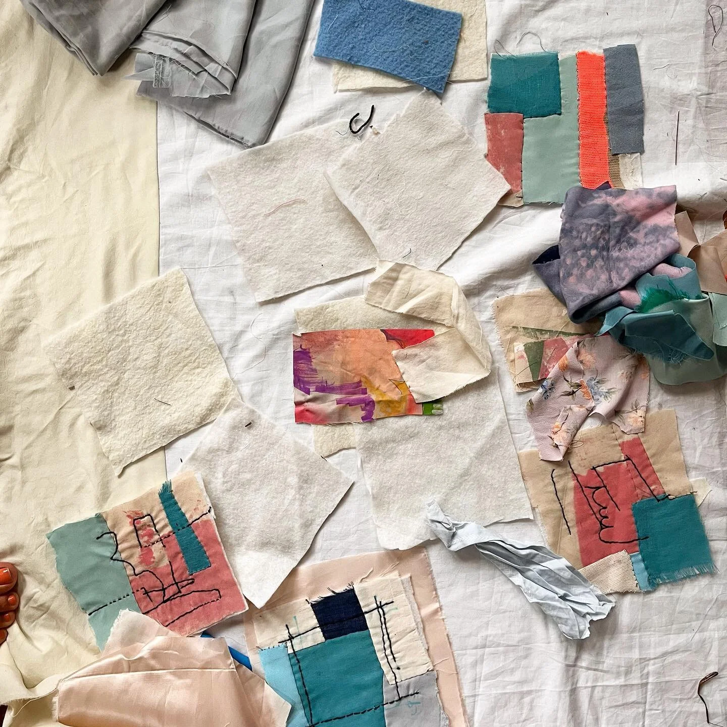 Sunday morning studio floor