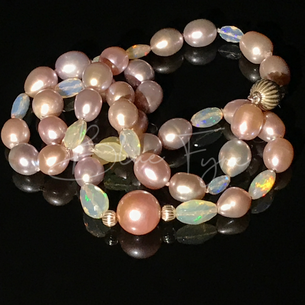 Purple Ethiopian Opal Smooth Pear Beads - Shyama Gems