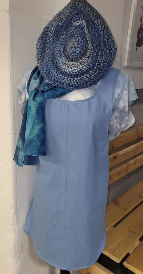 Cross back apron with Deb Dunlop