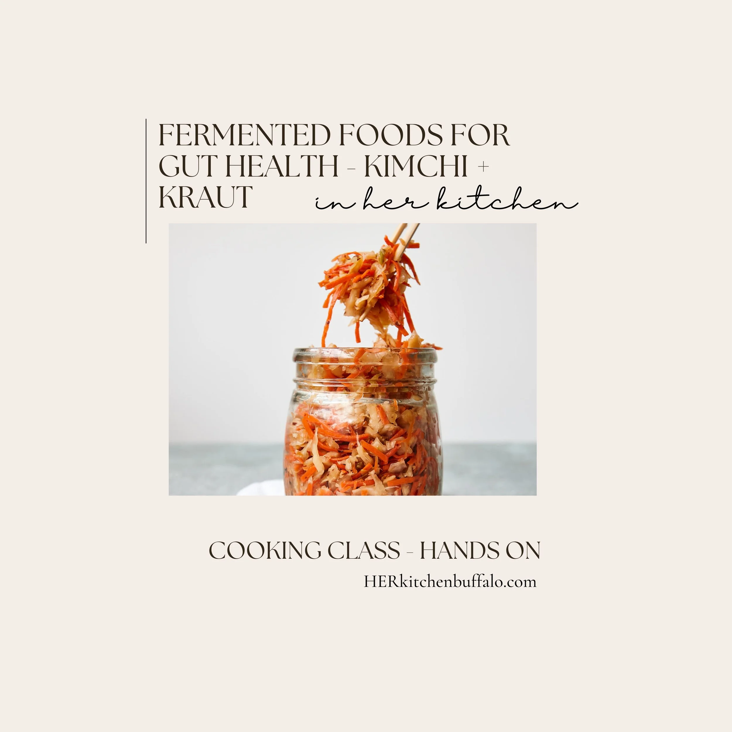 COOKING CLASS | Fermented Foods for Gut Health