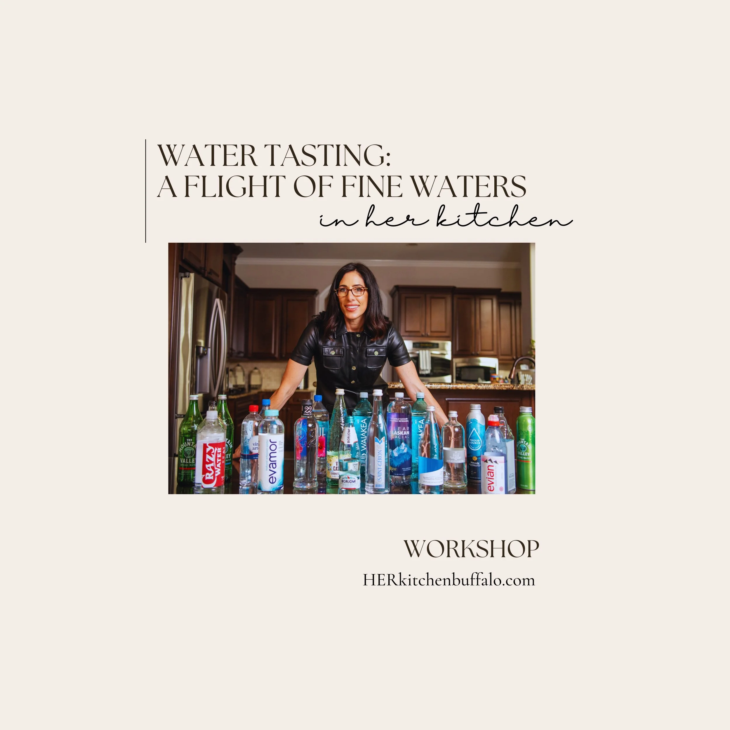 WORKSHOP | Water Tasting: A Flight of Fine Waters