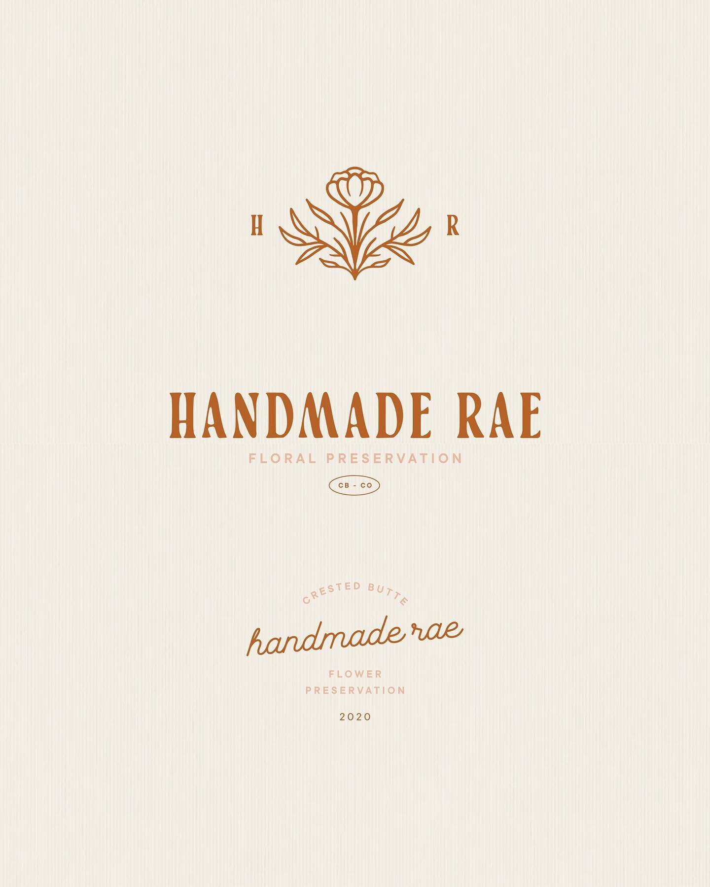 New work alert 💐✨🫶🏼

So excited to share this recent rebrand for @handmaderae, a floral preservationist based in Crested Butte! 

Rae takes your bridal bouquet post-wedding and preserves it in all sorts of beautiful keepsakes and art pieces custom