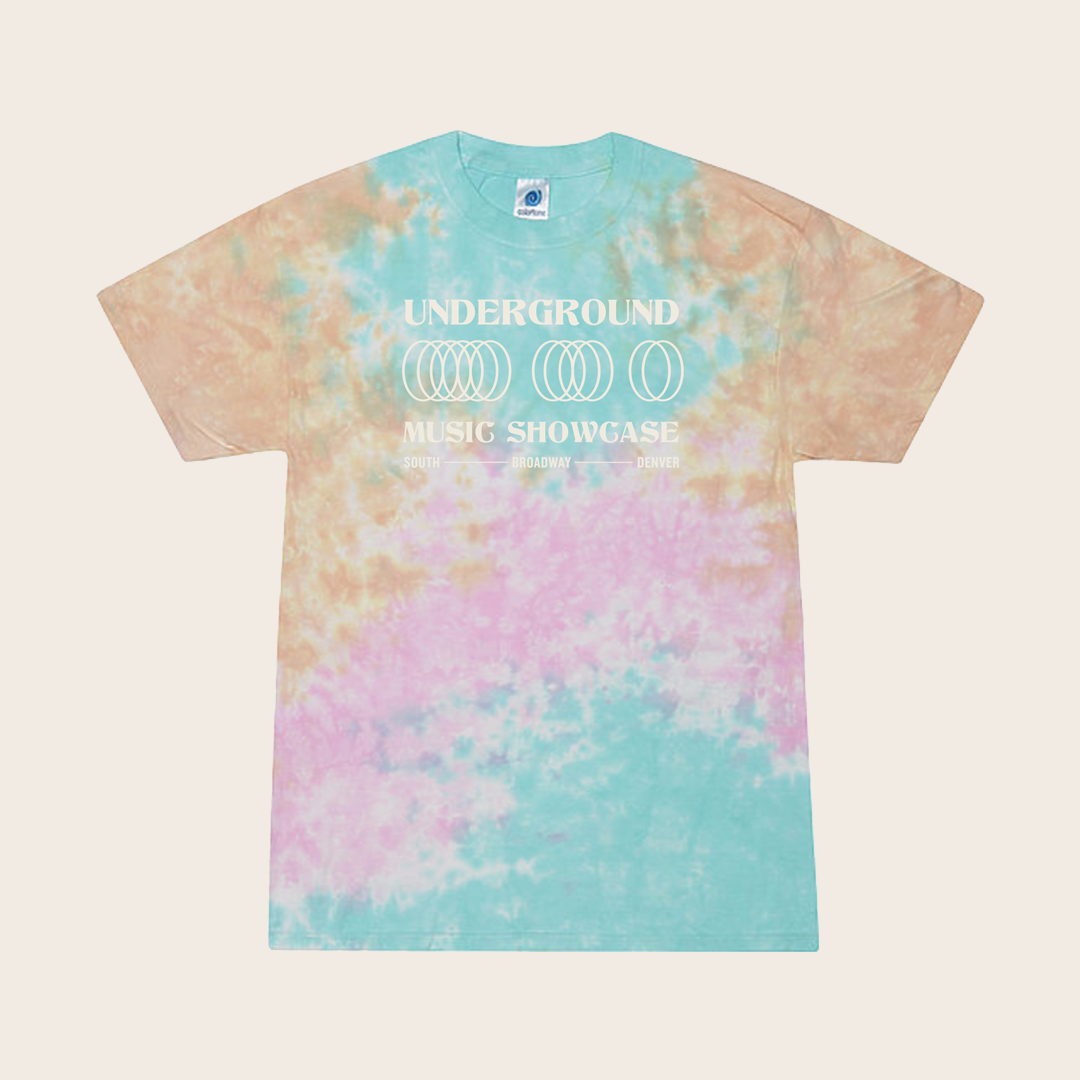UMS PASTEL COLORED TIE-DYED T-SHIRT