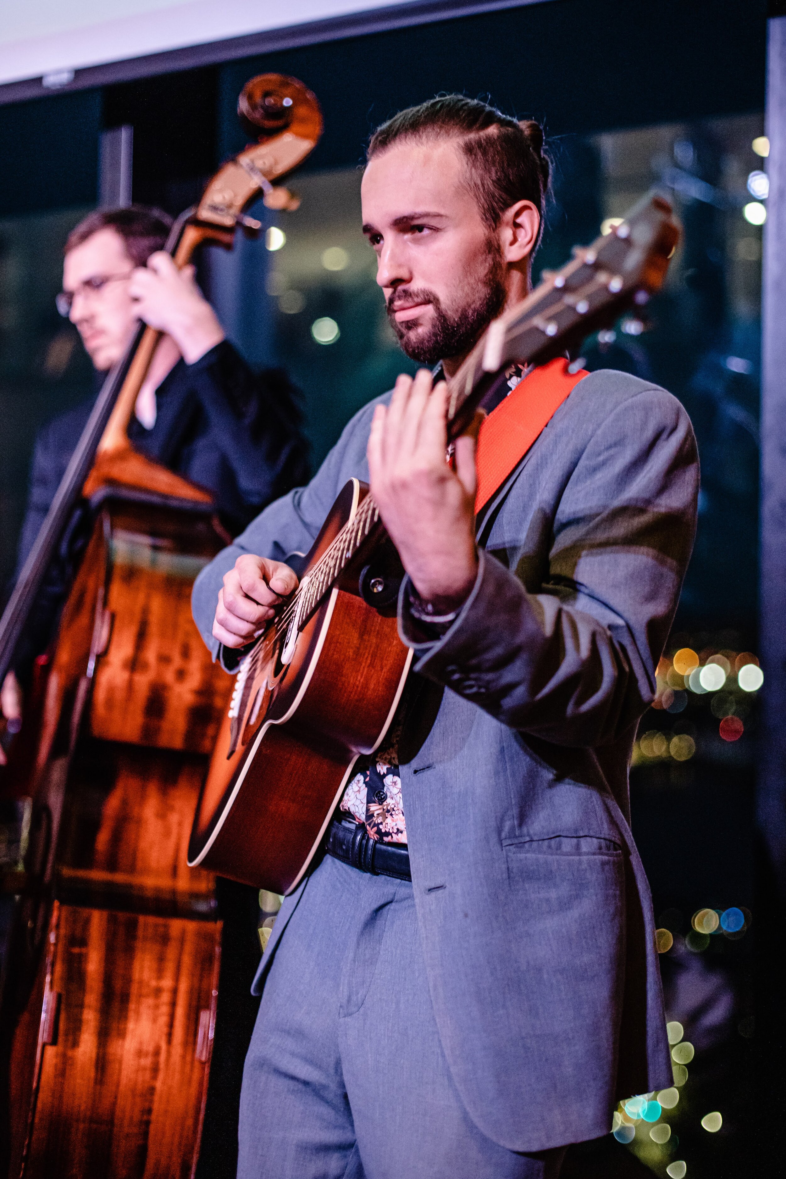 Acoustic Guitar and Cello Player