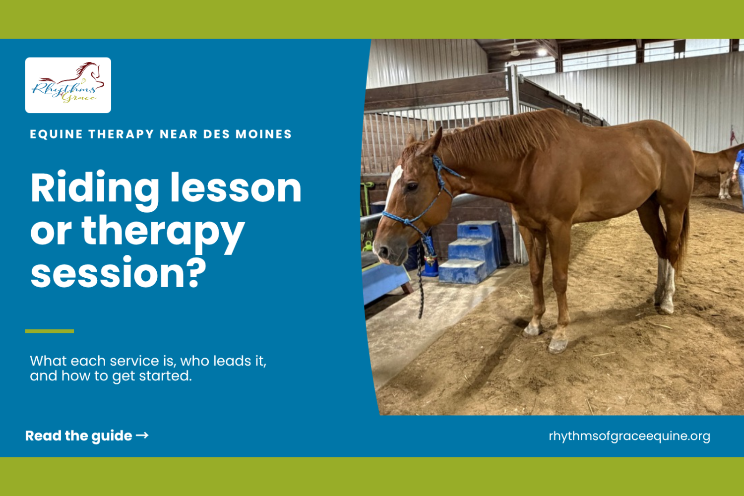 Equine Therapy Near Des Moines: Riding Lesson or Therapy Session?