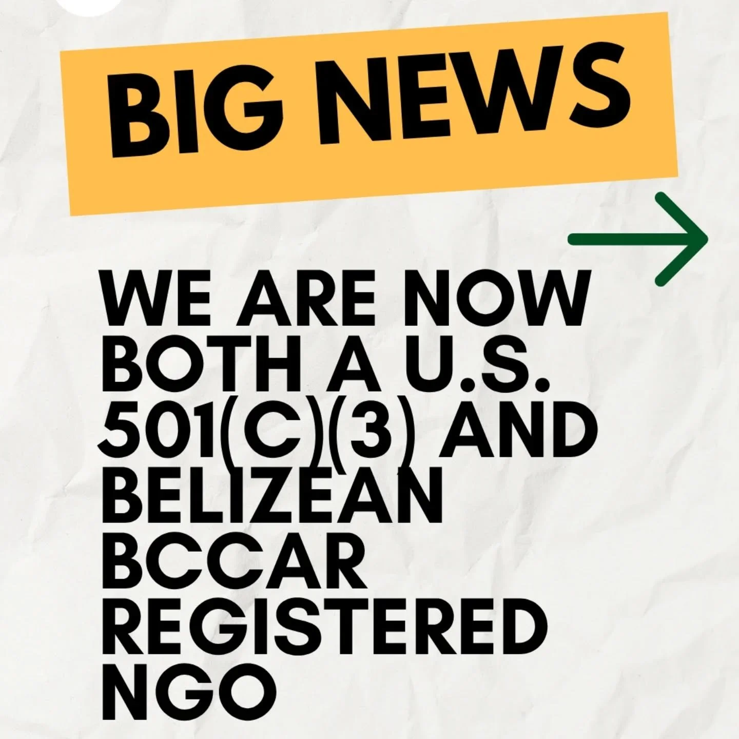 🎉 BIG NEWS!!! 

We are now both a U.S. 501(c)(3) and a BCCAR Registered organisation. This means that we will be able to access more opportunities to better serve Belizean heritage and cultural needs. 

Since our network has expanded, this account w