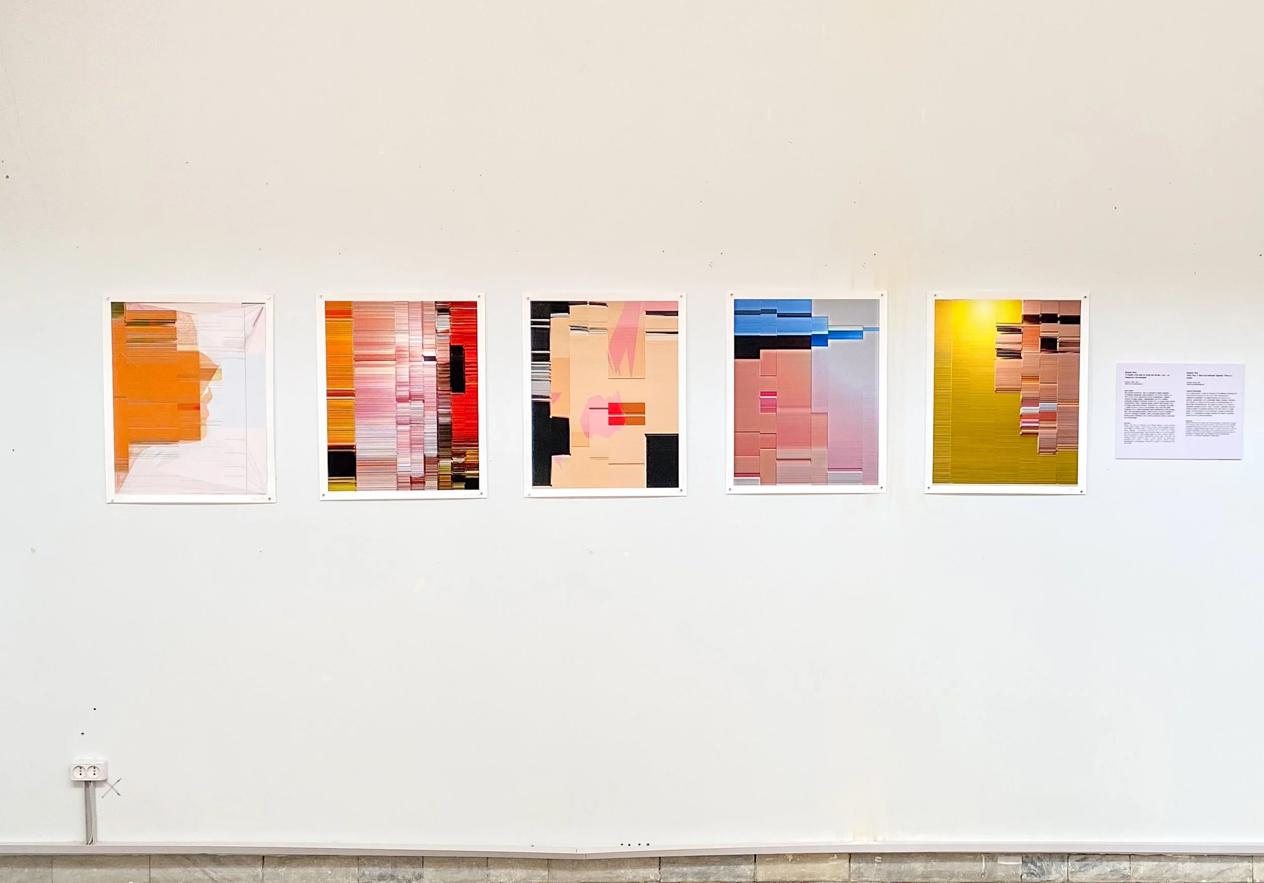 Installation Shot of my exhibition at the Contemporary Arts Museum in Uzbekistan.