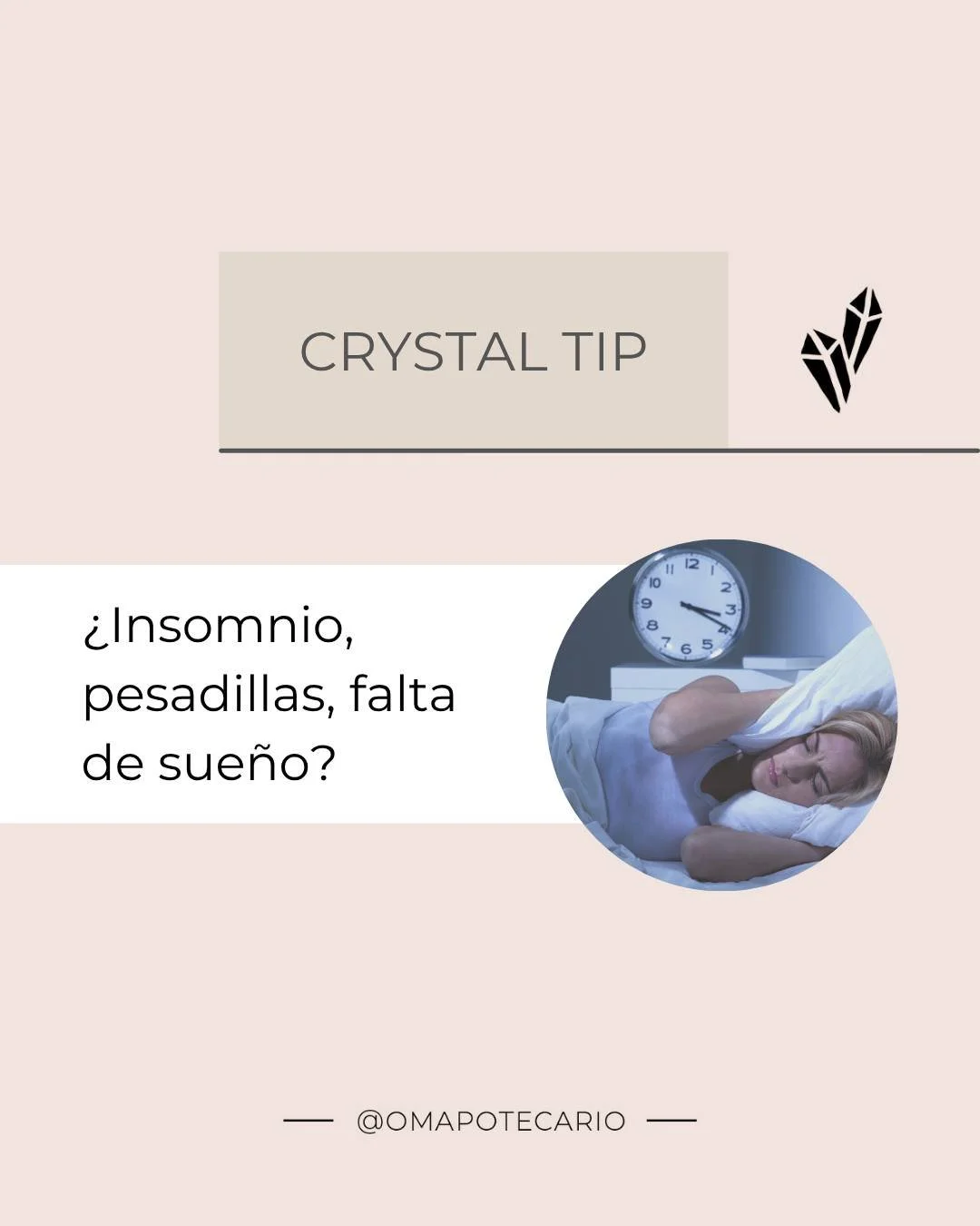 Los cristales son tus mejores aliados hasta para reconciliar mejor tu sue&ntilde;o. 

#insomnia #sleepdisorders #crystalstones