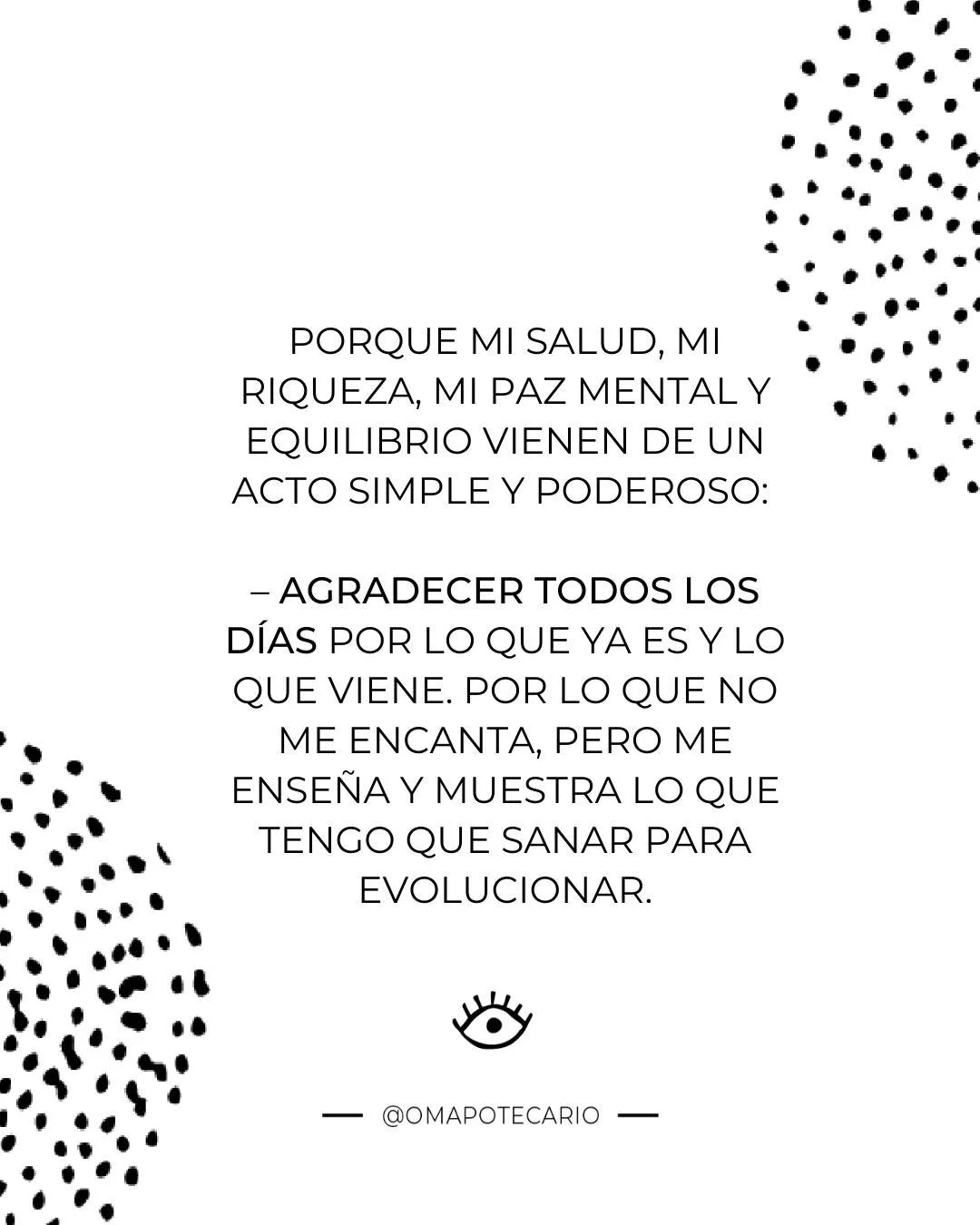 A veces desconocemos el poder que tiene el AGRADECIMIENTO como fuente de sanaci&oacute;n y liberaci&oacute;n. 

El acto de agradecer expande tu vibraci&oacute;n, haciendo que todo en tu organismo se ordene y fluya mejor! 

As&iacute; que no esperes a