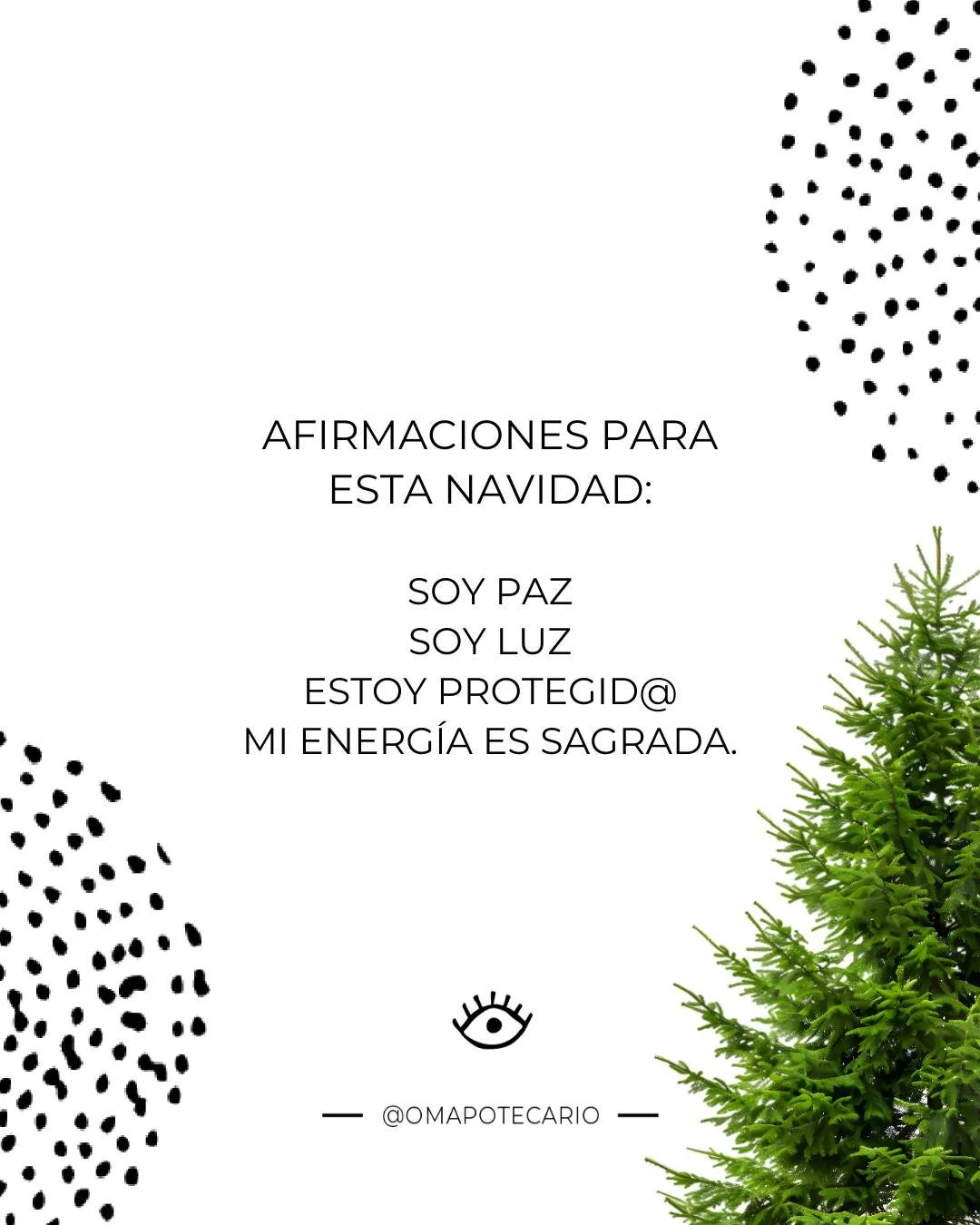 NO OLVIDES PRACTICAR TUS MANTRAS Y -- AFIRMA CON FE ESTA NAVIDAD -- 🌲&hearts;️

#mantras #christmasquotes #innerhealing #spiritualhealing