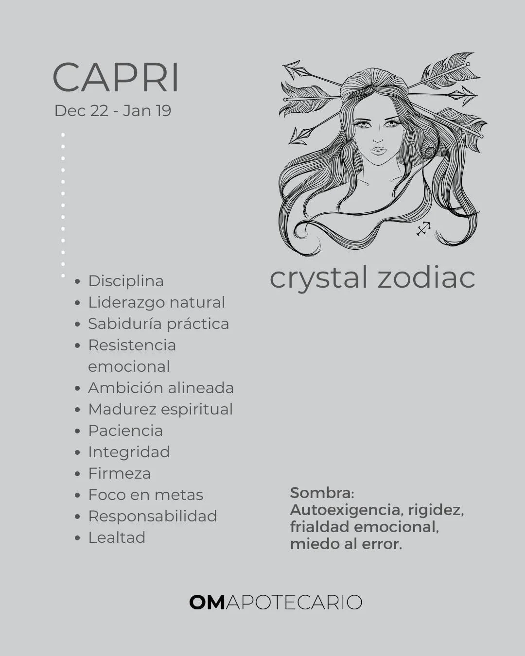 CAPRI!!!! Si tienes tu Sol, Luna o Ascendente en el signo de Capricornio, revisa los aprendizajes, lecciones, cristales de cuarzos y mantra debes considerar. 

#zodiac #crystalstones #selfhealing #capricorn