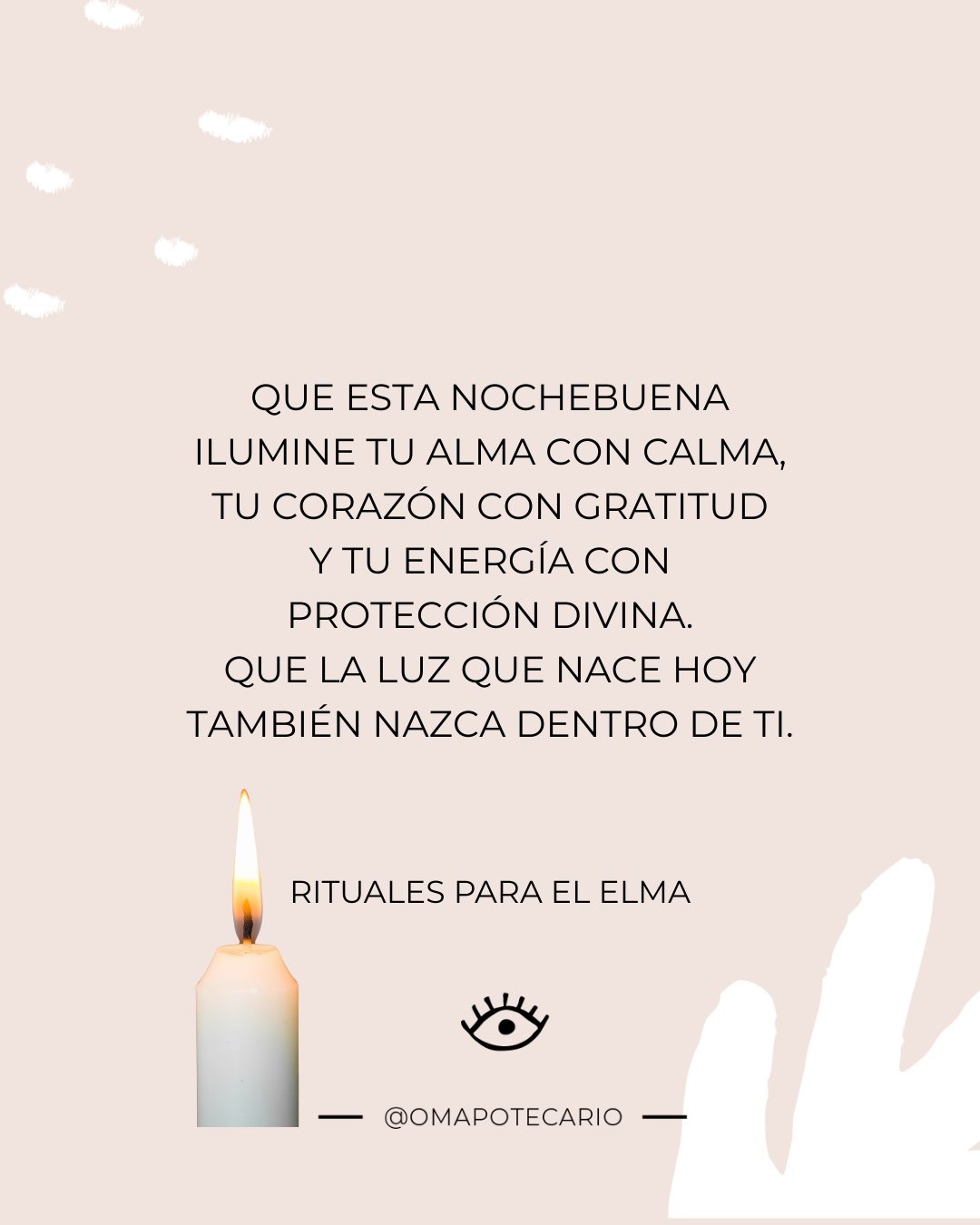 Mis deseos para ti con amor y gratitud 🙏🏼 
- Oma 🤍

#christmaseve #protection #mantra