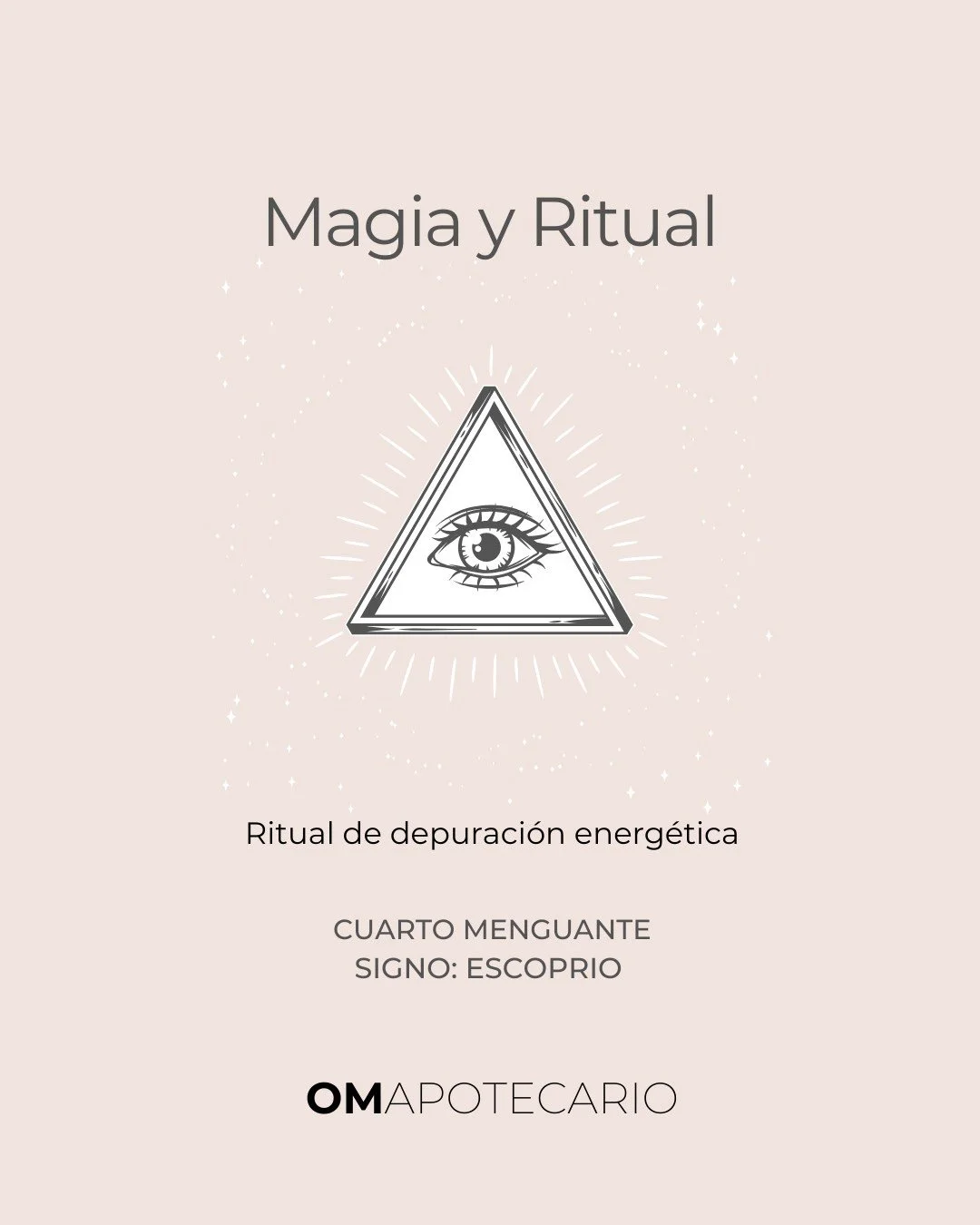 Hoy el Cuarto Menguante en Escorpio nos invita a soltar con profundidad y amor. 🌘🦂

Haz el ritual, respira lento y permite que tu energ&iacute;a se limpie sin resistencia.

💎 Cuarzos: Cuarzo Ahumado + Amatista.
✨ Mantra: &ldquo;Libero lo que ya cu