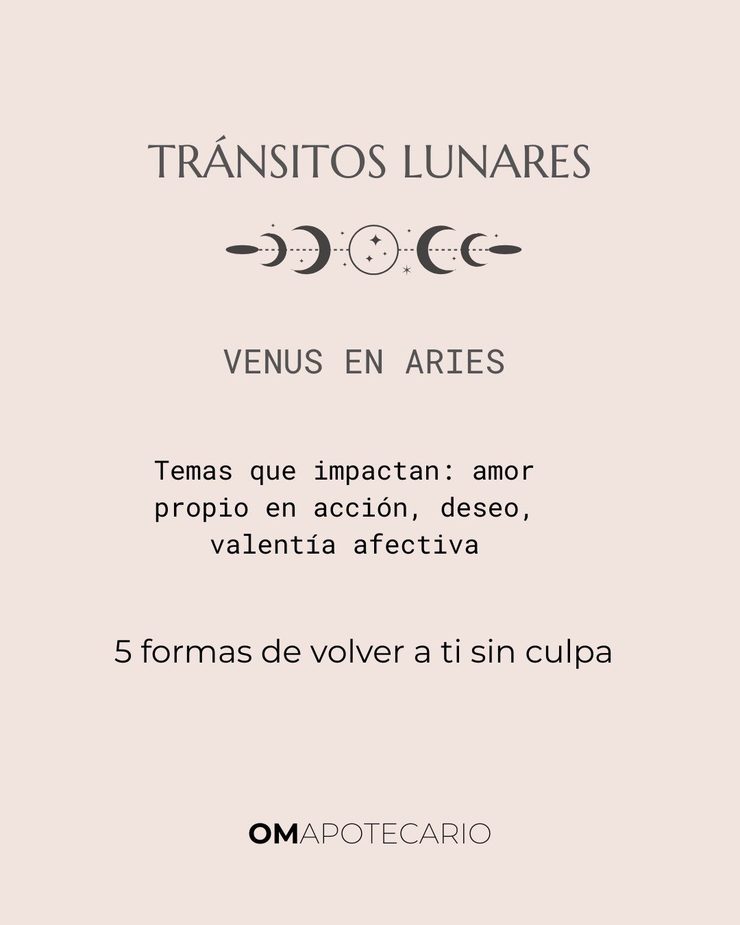 Venus en Aries nos recuerda que el amor propio no es un concepto&hellip; es una elecci&oacute;n diaria. ♈️🔥

Es valent&iacute;a emocional: decir la verdad, poner l&iacute;mites sin culpa y volver a ti sin pedir permiso.

Hoy elige una cosa que te de