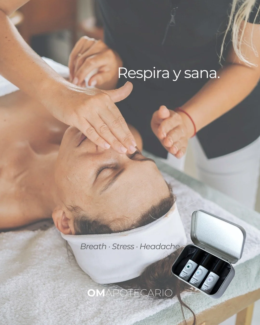 A veces no necesitamos &ldquo;hacer m&aacute;s&rdquo;.
Necesitamos respirar mejor. ✨

La aromaterapia trabaja como un puente: aroma + respiraci&oacute;n + presencia.
Cuando inhalas conscientemente, le recuerdas a tu sistema nervioso que puede bajar e