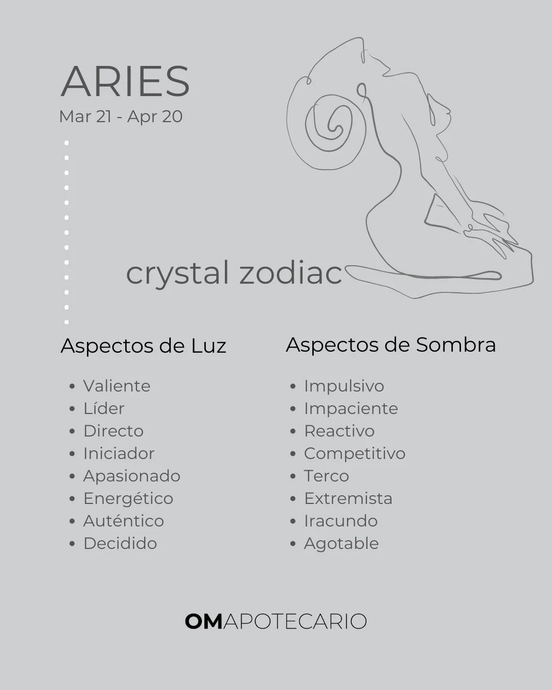 Aries marca el inicio del ciclo: fuego que despierta, valent&iacute;a que se activa y acci&oacute;n que nace desde la verdad. ♈️🔥
Este 2026, tu mayor aprendizaje no es correr&hellip; es dirigir tu energ&iacute;a: elegir tus batallas, sostener tu vis