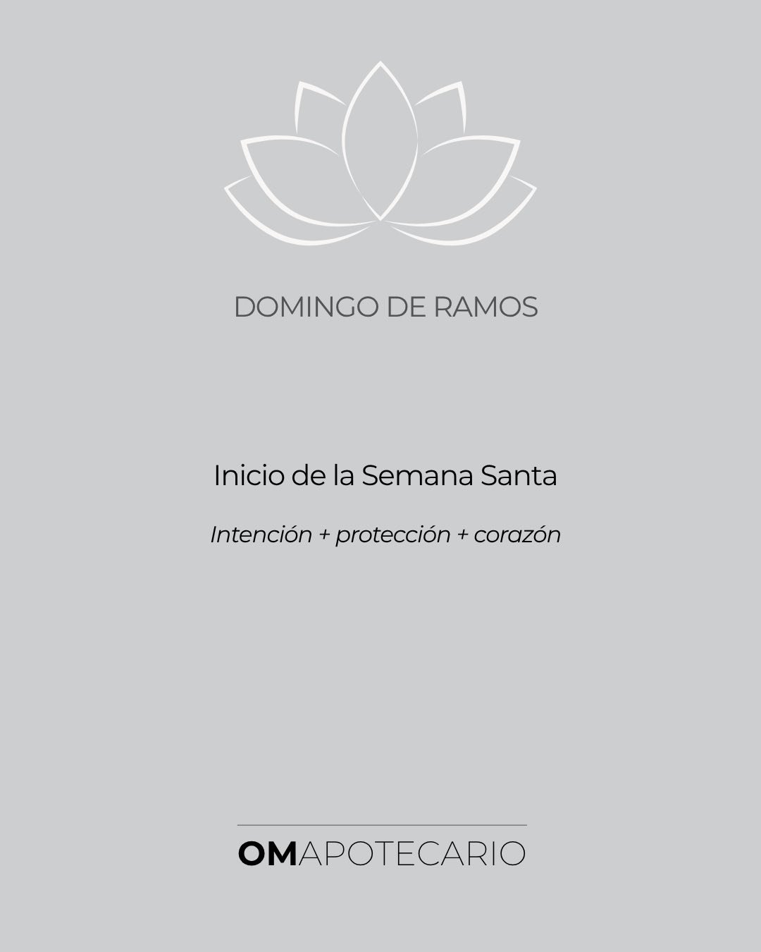 Hoy inicia Semana Santa y la energ&iacute;a se siente como una invitaci&oacute;n a caminar m&aacute;s lento, con m&aacute;s fe y presencia. 🌿✨
Este es un buen d&iacute;a para poner una intenci&oacute;n para la semana, proteger tu energ&iacute;a y vo