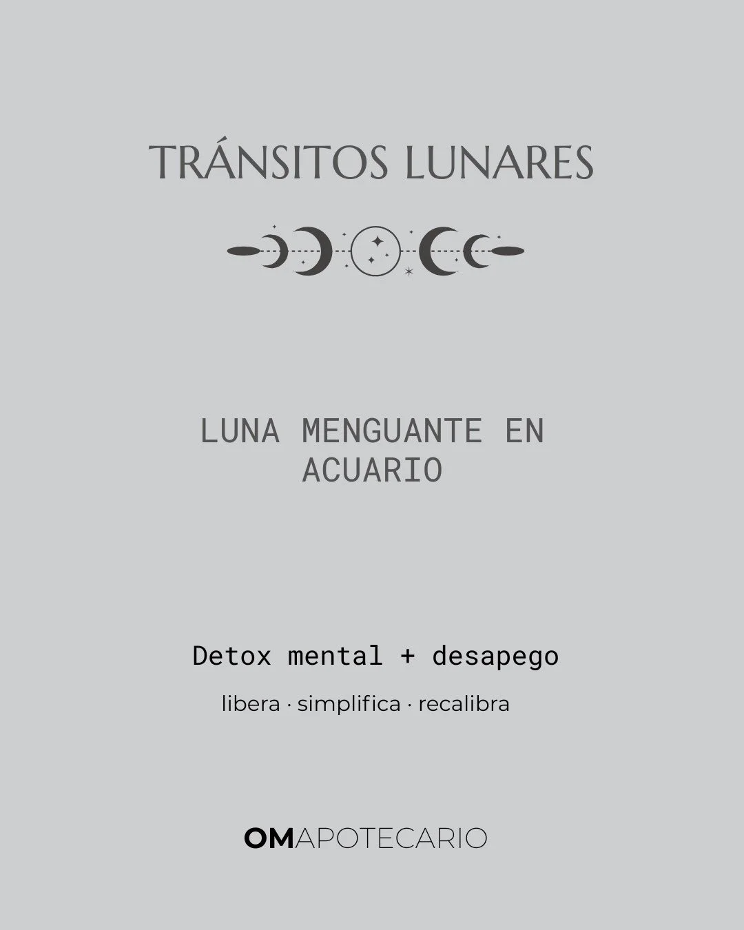 Hoy la Luna menguante en Acuario nos invita a hacer detox mental: soltar pensamientos viejos, limpiar energ&iacute;a social y simplificar. ♒️🌘✨
Buen d&iacute;a para recortes, depuraci&oacute;n suave y ordenar tu espacio (tambi&eacute;n el digital).
