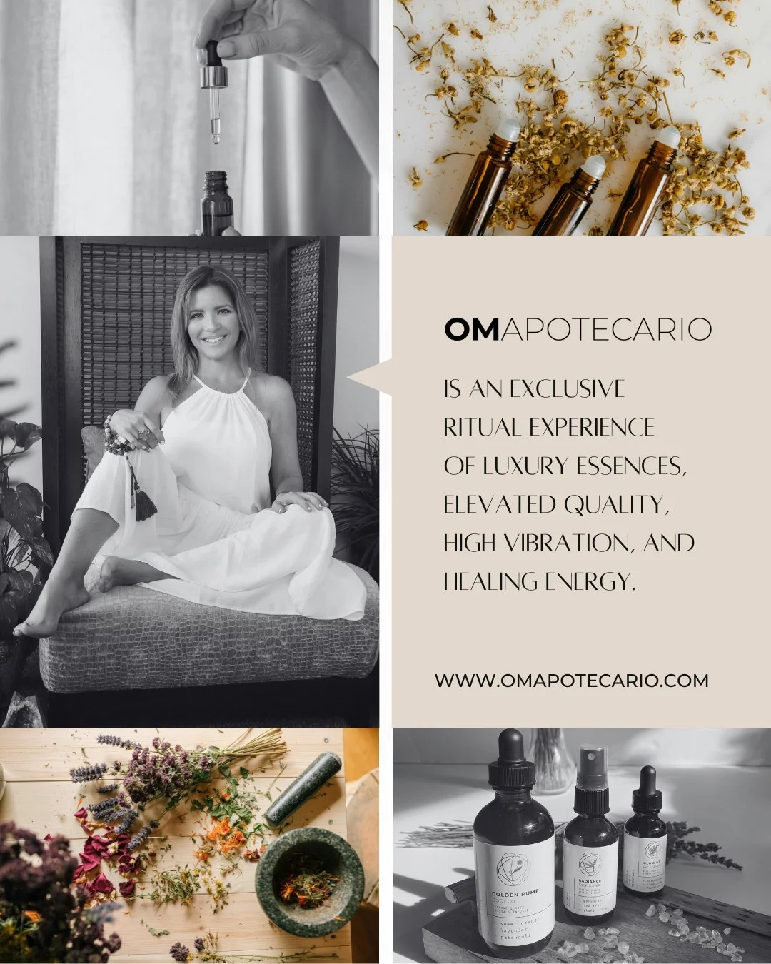 OMAPOTECARIO es una experiencia sensorial: esencias de lujo, calidad real y rituales que elevan tu vibraci&oacute;n. ✨
Aqu&iacute;, cada aroma se convierte en intenci&oacute;n: para cuidar tu energ&iacute;a, tu piel y tu paz.
💬 &iquest;Qu&eacute; qu