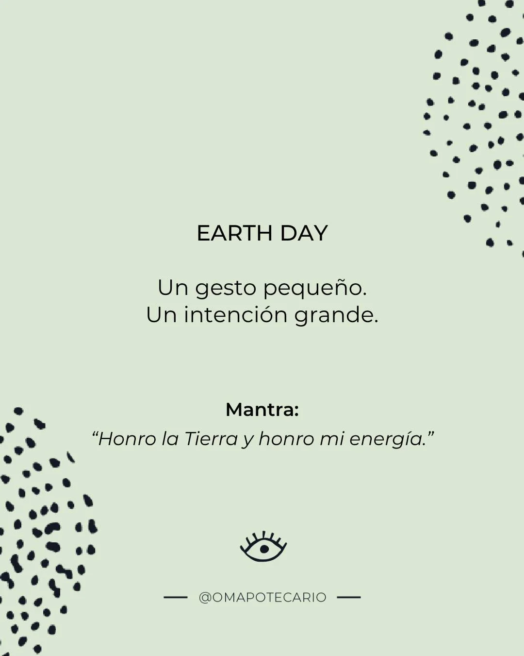 Earth Day 🌎✨ Hoy no se trata de hacerlo perfecto, sino de hacerlo real: un gesto peque&ntilde;o con intenci&oacute;n. Elige 3 acciones del carrusel y recuerda: cuidar la Tierra tambi&eacute;n es cuidar tu energ&iacute;a.

🇺🇸 EN:
Earth Day 🌎✨ It&r