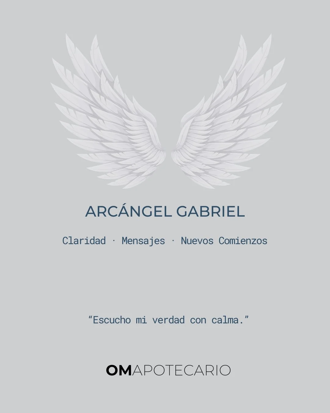 Arc&aacute;ngel Gabriel 🤍
Cuando necesitas claridad, cuando quieres comunicar tu verdad sin miedo, o cuando est&aacute;s gestando un nuevo comienzo (un proyecto, una conversaci&oacute;n, una decisi&oacute;n).

Gabriel te recuerda: tu voz tambi&eacut