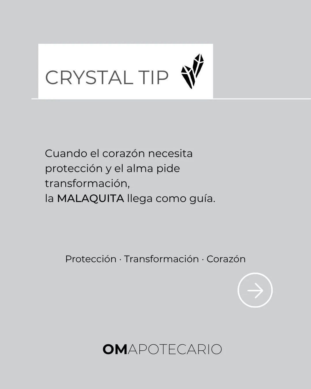 Crystal Tip: Malaquita ✨

Hay cristales que llegan cuando estamos listos para transformar algo.

La malaquita es una piedra asociada con la protecci&oacute;n energ&eacute;tica, la transformaci&oacute;n y la apertura del coraz&oacute;n. Su energ&iacut