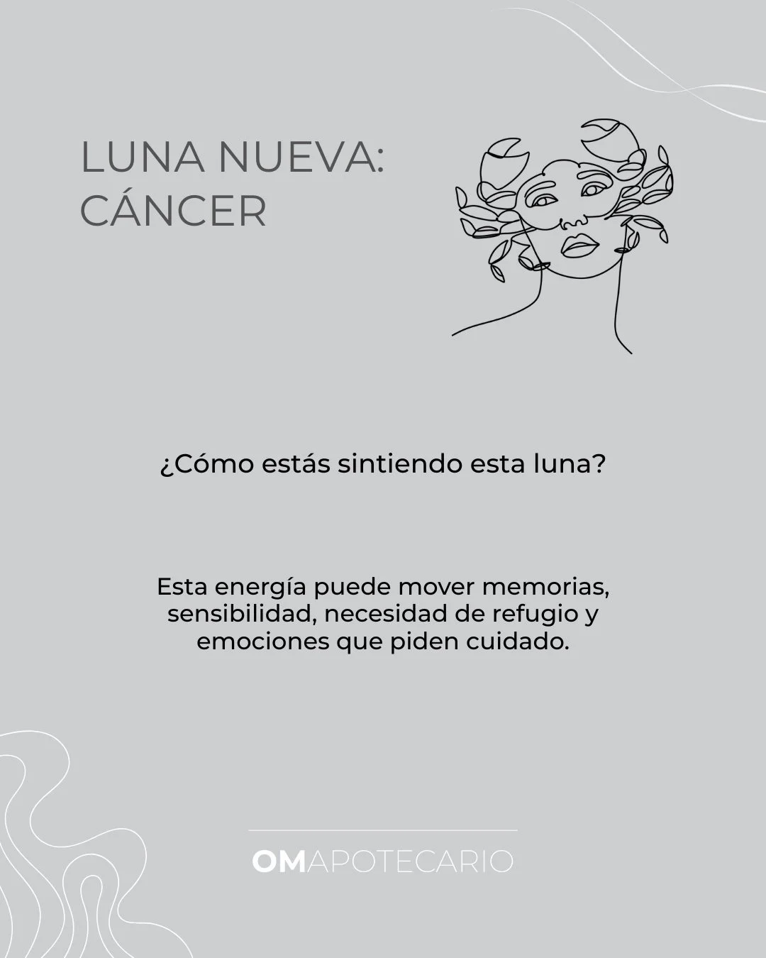 &iquest;C&oacute;mo est&aacute;s sintiendo esta luna? 🌑

Hay lunas que no llegan para empujarnos, sino para invitarnos a escuchar con m&aacute;s honestidad lo que se mueve por dentro.

Esta energ&iacute;a puede activar sensibilidad, memorias, necesi